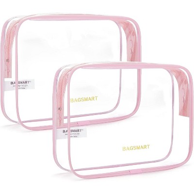 Hachikiko 2 Pack Clear Toiletry Bag