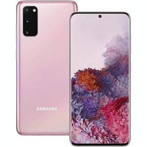 Open Box Samsung Galaxy S20 5G (128GB, 12GB RAM) 6.2" AMOLED, Snapdragon 865, IP68 Water Resistant, Global 5G Volte Factory Unlocked, Cloud Pink - 1 of 3