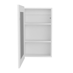 SEVOBAL Bathroom Storage Cabinets Single Door Wall Cabinet for Bathroom with Mirror and Shelves for Bathroom, White, 5"*15.3"*25.7" - 1 of 4