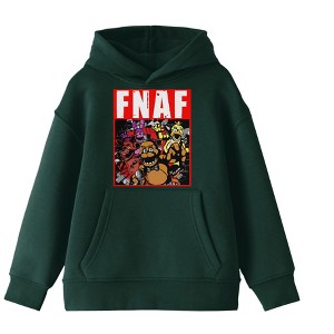 Five Nights at Freddy's Wall Break Boy's Forest Green Sweatshirt - 1 of 1