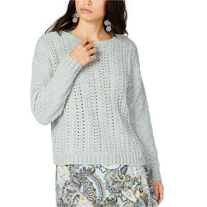 I.N.C International Concepts Womens Chenille Pullover Sweater, Green, X-Large - 1 of 1