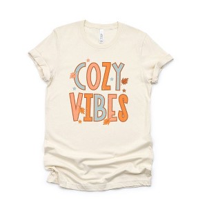 Simply Sage Market Women's Cozy Vibes Distressed Short Sleeve Graphic Tee - 1 of 2