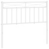 vidaXL Metal Headboard White 39.4" - 2 of 4