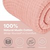 Muslin Cotton Blanket for Adults, Extra Large By Comfy Cubs - 3 of 4