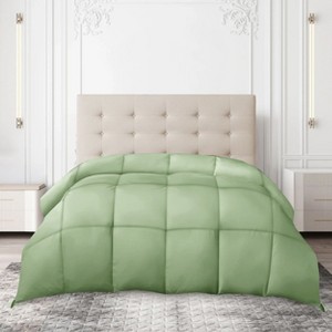 Down Alternative Comforter Ultra Soft All Season Solid Color Comforter with Corner Tabs Microfiber Duvet Insert - Lux Decor Collection - 1 of 4