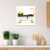 Bathing Black Cat by Alexey Dmitrievich Shmyrov Unframed Wall Canvas - iCanvas - 2 of 3