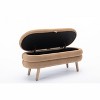 NicBex Modern 44.9" Velvet Storage Bench with Wood Legs for Bedroom and Living Room - 4 of 4