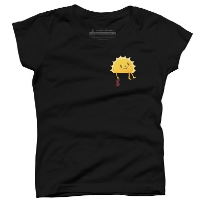 Girl's Design By Humans Pocketful of sunshine By radiomode T-Shirt