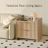 Boersma Fluted Nightstand with Charging Station,23" Modern Side Table with 2 Drawers,End Table with Storage,Bedside Table for Bedroom,Living Room - 2 of 4