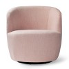 Bella Swivel Barrel Chairs Set Of 2,Armrest 360° Swivel Nursery Chai,27'' Seat Width Velvet Swivel Chair-Maison Boucle - 3 of 4
