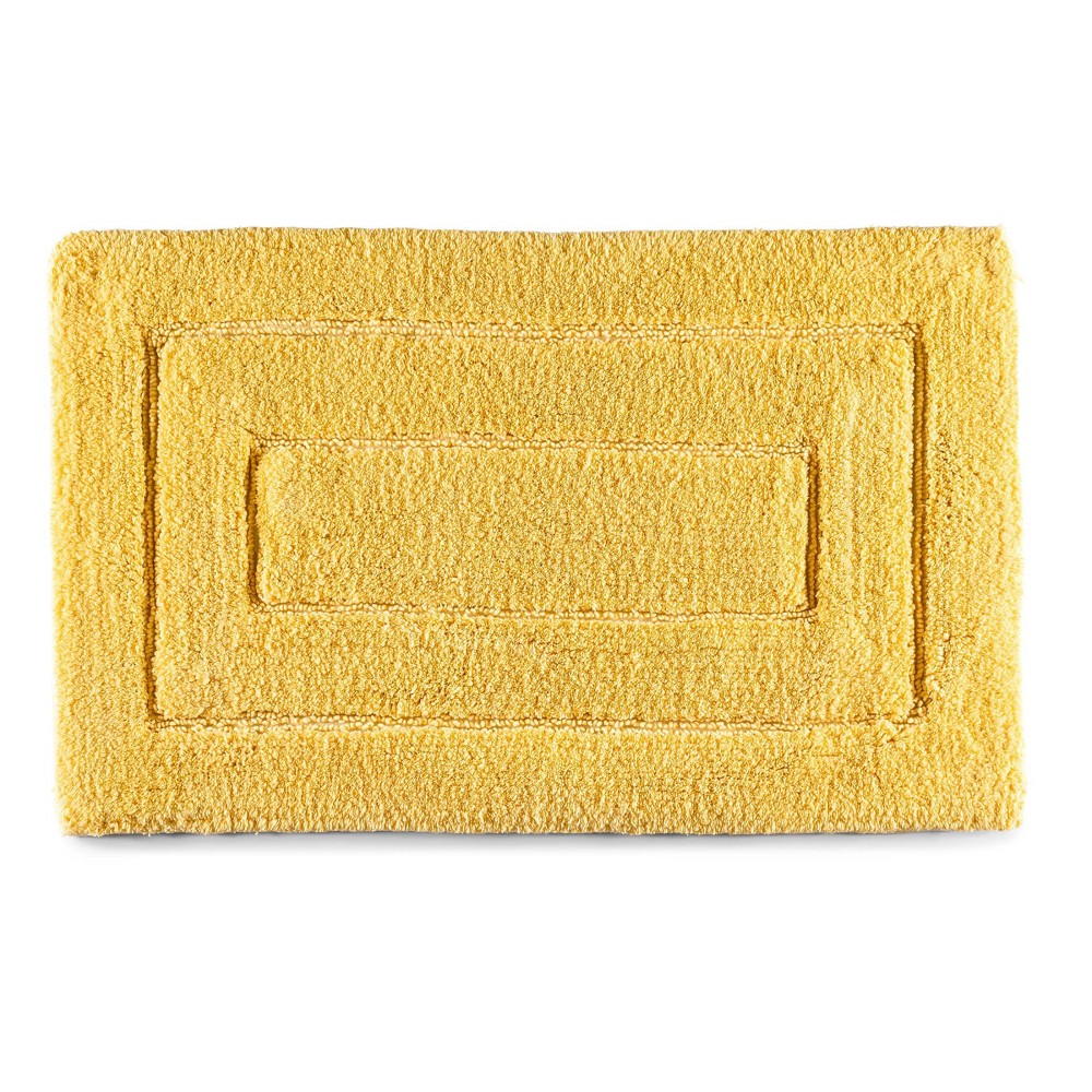 24inx40in Signature Bath Rug Yellow - Cassadecor