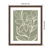 Kate and Laurel Delicate Flowers with Veins by Nikita Jariwala Framed Wall Art Print, 22 x 26, Florence Medium Brown - 2 of 4