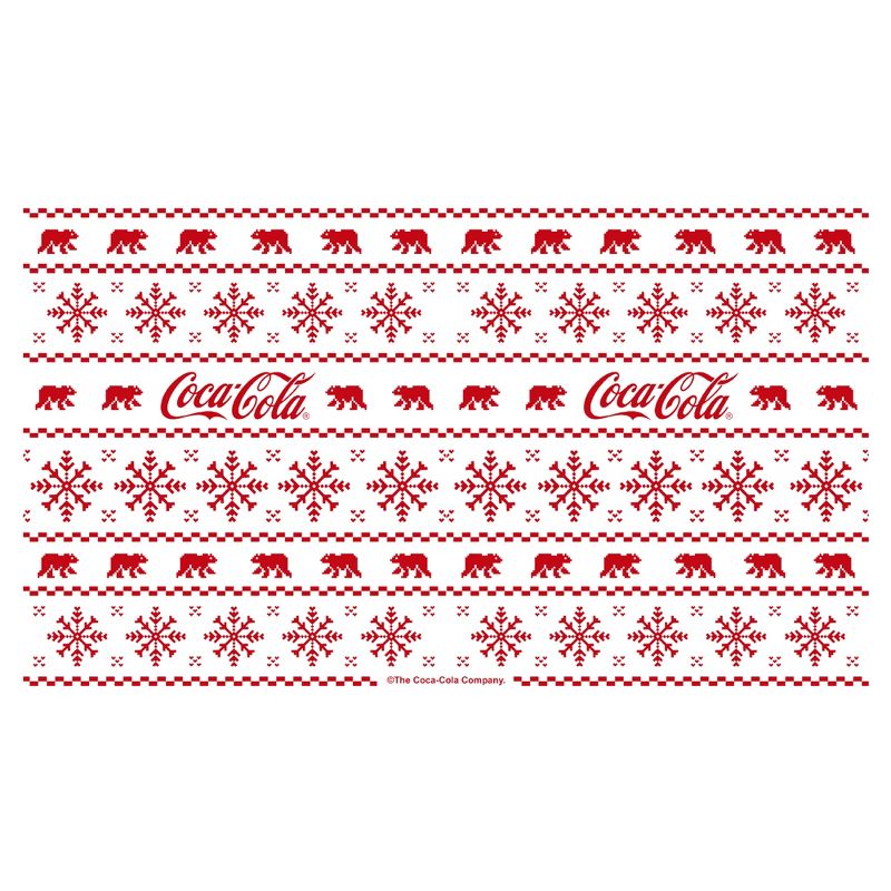 Coca Cola Christmas Logo Sweater Print Stainless Steel Water Bottle, 2 of 3