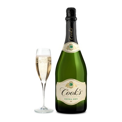 Cook&#39;s California Champagne Extra Dry White Sparkling Wine - 750ml Bottle