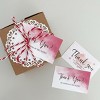 Wrapables 2.1" x 3.5" Thank You Card Inserts, Appreciation Cards for Small Business, Weddings, Bridal & Baby Showers, 120pcs - 4 of 4