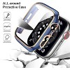 Worryfree Gadgets Bumper Case with Screen Protector for Apple Watch 38mm, White/Silver - 3 of 4