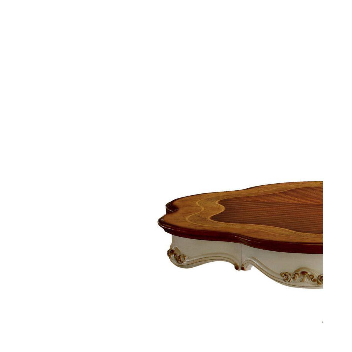 62" Picardy Dining Table Antique Pearl/Cherry Oak Finish - Acme Furniture - thumbnail 2
