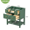NicBex 29.5" Bathroom Storage Cabinet without Sink, Morden Bathroom Vanity, 5 Drawers and 1 Open Storage Shelf for Bathroom - 2 of 4