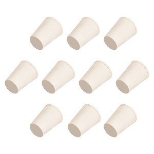 Unique Bargains Tapered Shaped Solid Rubber Stopper for Block Pipe Mouths 10 Pcs - 1 of 3