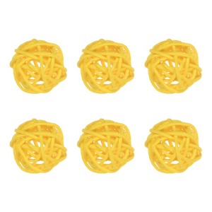 Unique Bargains Wicker Rattan Balls Decorative Orbs Vase Fillers Bowl Fillers for Christmas/DIY Crafts 30mm/1.2 Inch - 1 of 4
