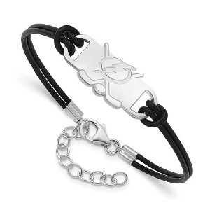 Black Bow Jewelry Sterling Silver Tampa Bay Lightning NHL charm Bracelet 7 Inch - 1 of 3