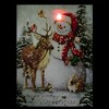 Northlight LED Lighted Snowman and Reindeer Christmas Canvas Wall Art 15.75" x 11.75" - image 3 of 4