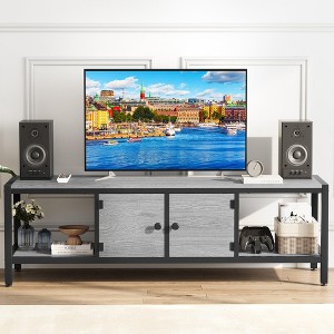 TROPOW 65 Inch TV Stand Up to 75 Inches TVs, Modern Entertainment Center with Storage Cabinet, Wide TV Console with Adjustable Feet - 1 of 4