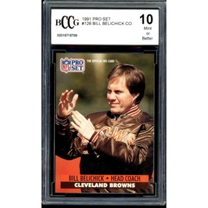 Bill Belichick Rookie Card 1991 Pro Set #126 BGS BCCG 10 - 1 of 2