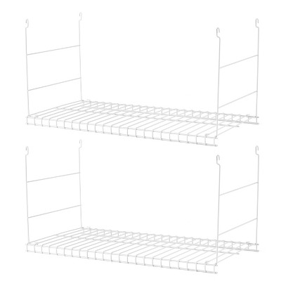 Mdesign Metal Wire Shelf Dividers For Closet Organization - 2 Pack - White  : Target