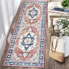 Acekool Washable Print Area Rug, Stain Resistant, Non Slip, Soft Low Pile, Foldable, Pink Sun Design, Multiple Sizes - 3 of 4