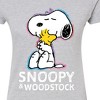 Women's - Peanuts - Snoopy And Woodstock Fitted Graphic T-Shirt - 2 of 4