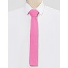 Allegra K Men's Knit Self-Tied Solid Color Skinny Square Tipping Ties - 2 of 4