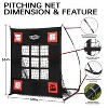 PLAYAPUT Baseball Radar and Pitching Net Combo Set, Black - 3 of 4