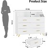 Zstar Modern 6 Drawer Dresser with LED Lights for Closet, TV Stand, Living Room, Entryway - 2 of 4