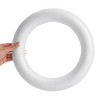 Juvale 3 Pack 12 Inch Foam Wreath Forms, Round Craft Rings for Front Door Christmas Decorations, Holidays, Thanksgiving - 4 of 4