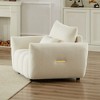 36.8" Teddy Upholstered Single Sofa with Wood Frame, Soft Cushion and Armrests - 3 of 4