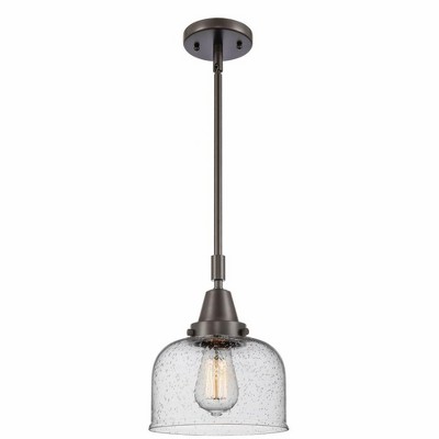 Bell - 1 Light Stem Hung Mini Pendant In Industrial Style-11.13 Inches Tall and 8 Inches Wide