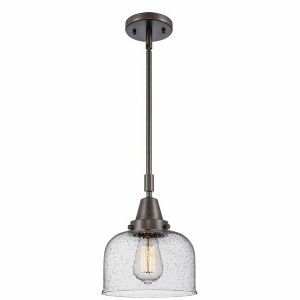 Bell - 1 Light Stem Hung Mini Pendant In Industrial Style-11.13 Inches Tall and 8 Inches Wide - 1 of 1
