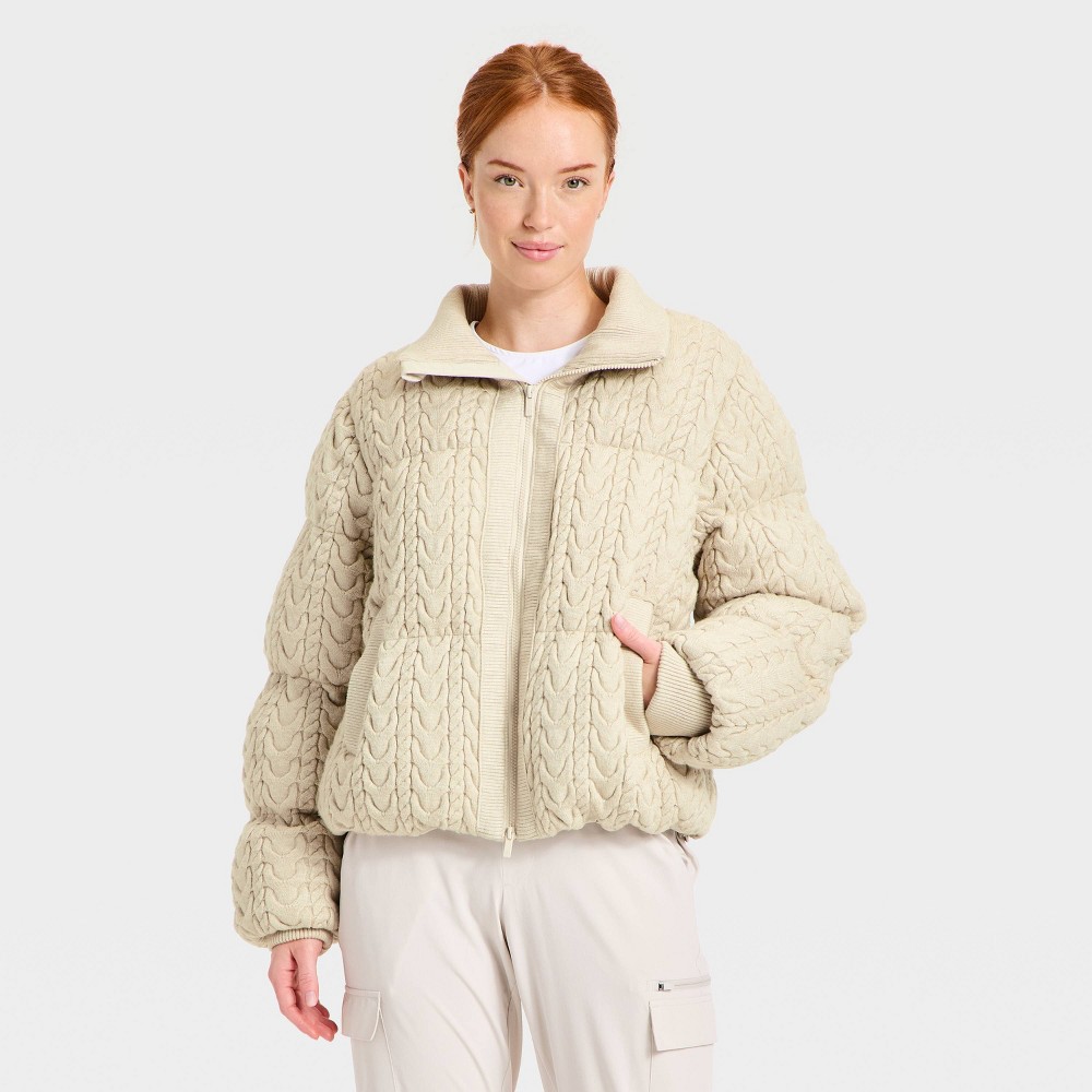 Women's Puffer Jacket - All In Motion™ Gray L