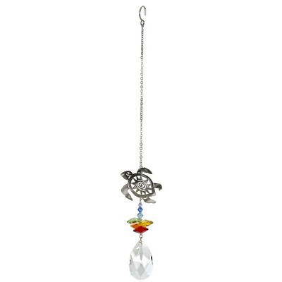 Woodstock Chimes Rainbow Makers Suncatcher – Crystal Fantasy, Tree Of Life, Mit Grünen Kristallen, 10 Cm Lang (mit Kette)