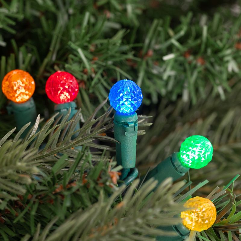 Northlight LED G12 Berry Christmas Lights - 16' Green Wire - Multicolor - 50 ct, 2 of 10