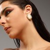 Women's The Celeste Stud Earrings - Pearl White - 4 of 4