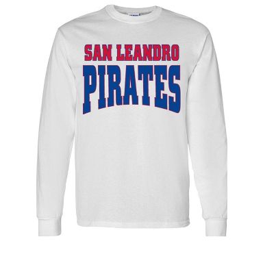 Adult San Leandro High School Pirates Name Essential Long Sleeve T