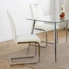 NicBex C-shaped Dining Chair Set of 2 Modern Upholstered Faux Leather Side Chair with Metal Legs for Dining Room - 4 of 4