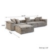 Sectional Couches for Living Room,142inch L Shaped Cloud Couch Corduroy Modular Sectional Sofa,4 Seater Sofa - 4 of 4