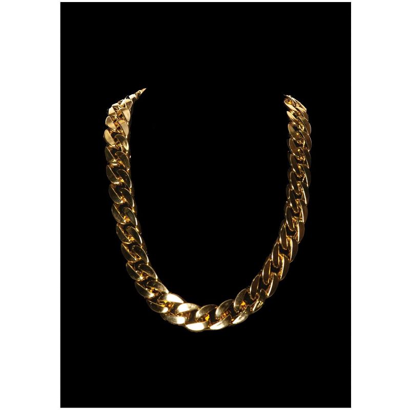 Underwraps Gold 90s Chain Thick Necklace Costume Jewelry, 1 of 2