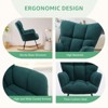 Aukfa Teddy Upholstered Glider Rocking Chair Ergonomic Nursery & Living Room Recliner with Sturdy Wood & Steel Frame - 4 of 4