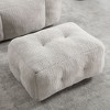 NicBex Velvet Bean Bag Chair,Lazy Sofa Chair with Memory Foam and Ottoman for Living Room,Dining Room,Bedroom,Hallway - 4 of 4