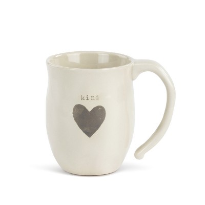 DEMDACO Kind Heart Mug 12 ounce - White