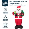 Joyfy 12 FT Giant Christmas Inflatable Decoration, Santa with Gifts Inflatable with Built-in LEDs for Xmas Party Indoor Outdoor Yard Lawn Decorations - 3 of 4